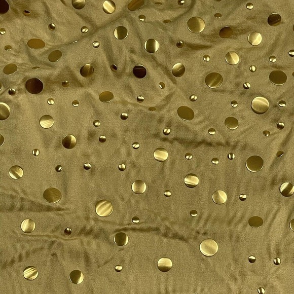 🚨 10 / $20 🚨 Body By Victoria Womens Size Medium Gold Studded Crop Tank Top - Picture 12 of 12